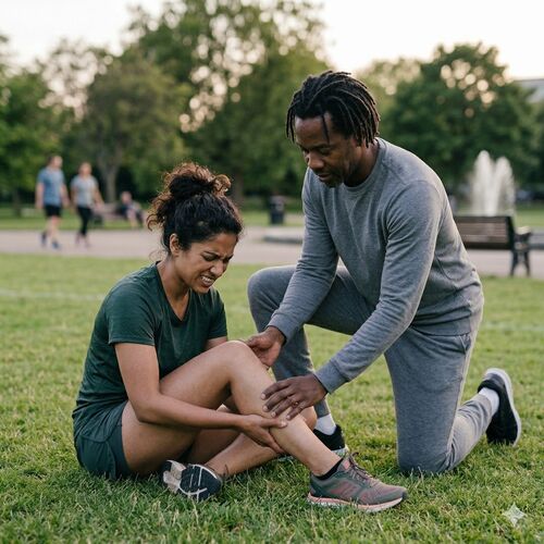 naciągnięcie mięśnia łydki