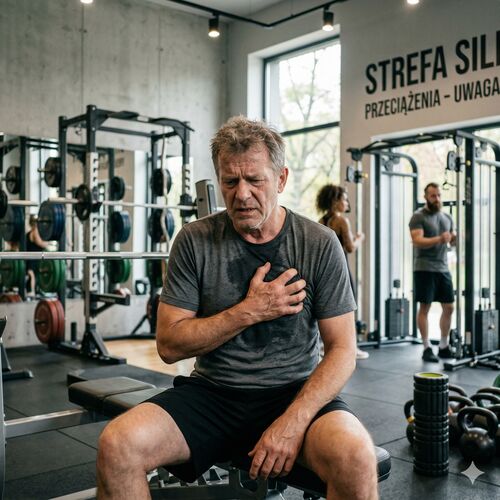 siłownia i ból mostka